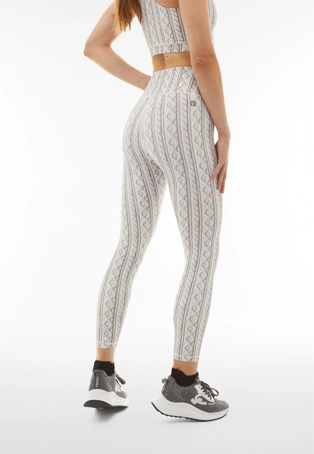 Freddy SuperFit 7/8 Leggings Tricot grau super high waist