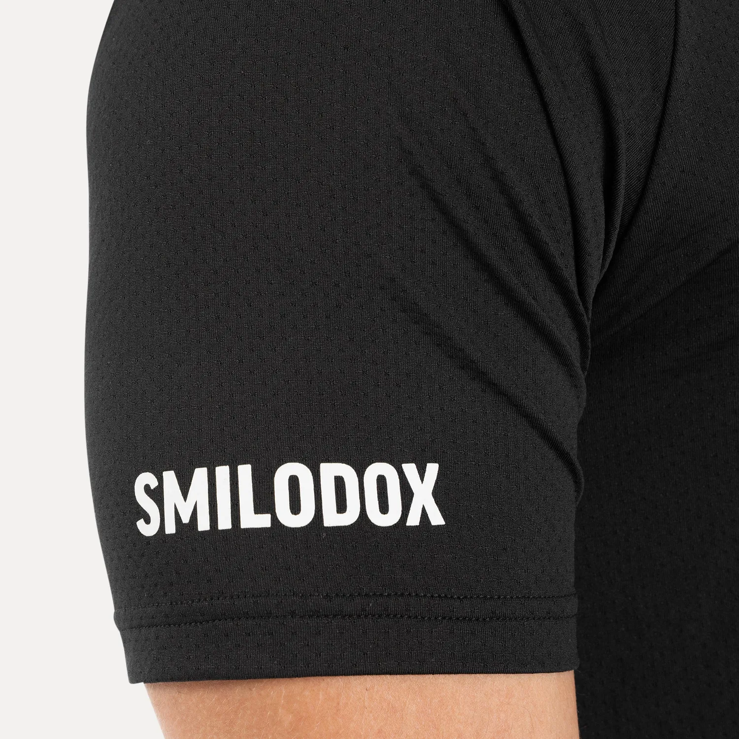 Smilodox Davren T-Shirt Herren Schwarz Slim Atmungsaktiv