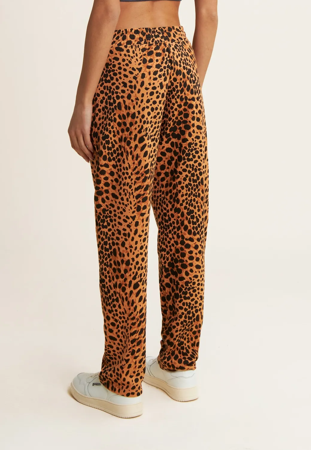 Freddy Jogger Damen Leopard Beige Regular Fit