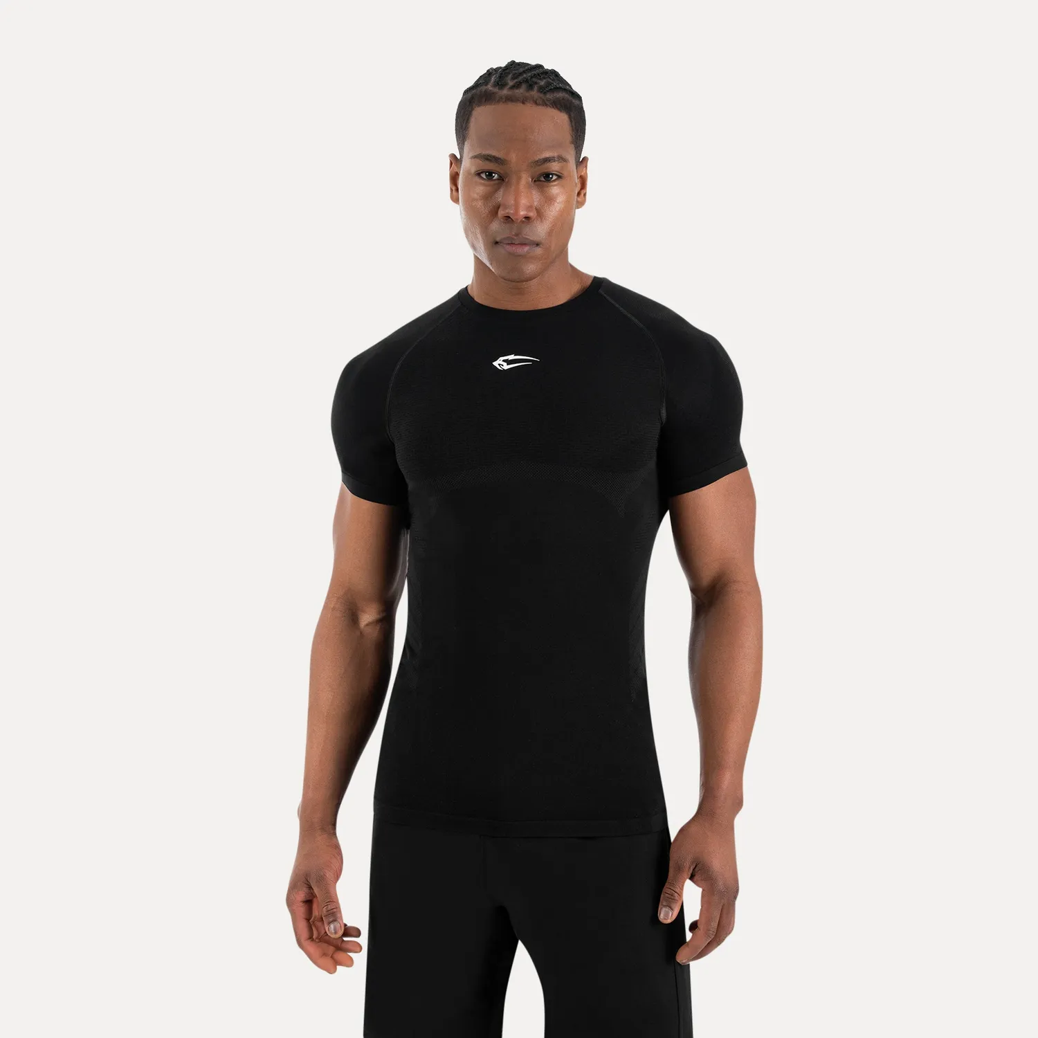 Smilodox Carnos Kompression T-Shirt Schwarz eng