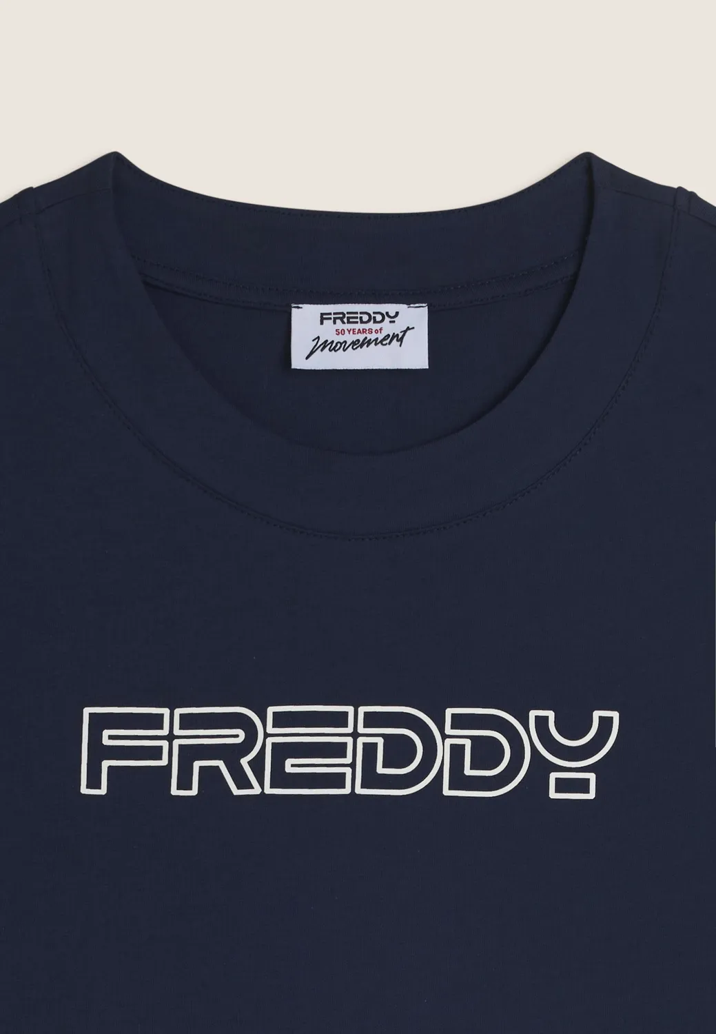Freddy Cropped T-Shirt Baumwolle Logo kurz geschnitten