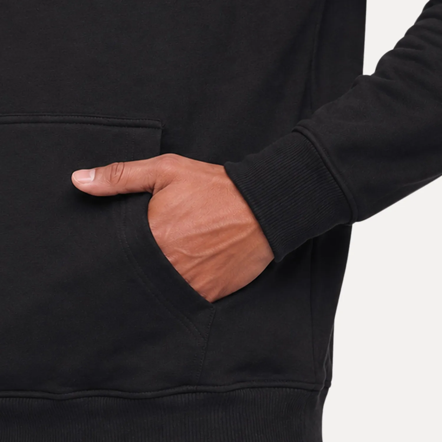 Smilodox Sorea Darian Hoodie Schwarz Baumwolle