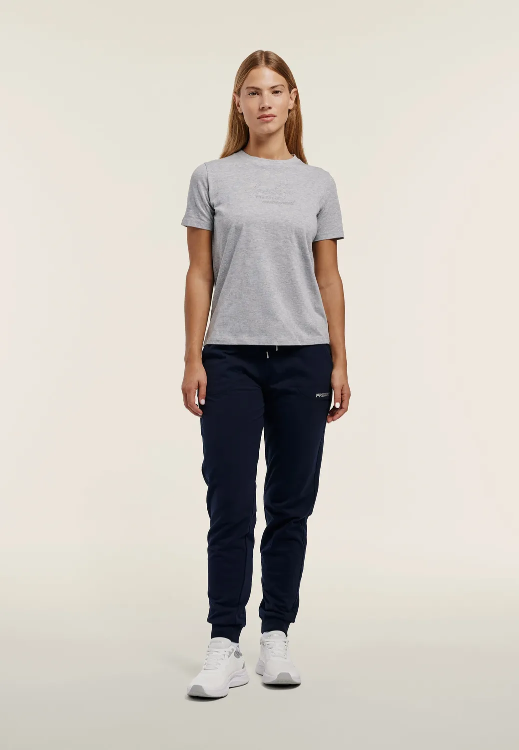 Freddy The Art of Movement T-Shirt Grau Melange