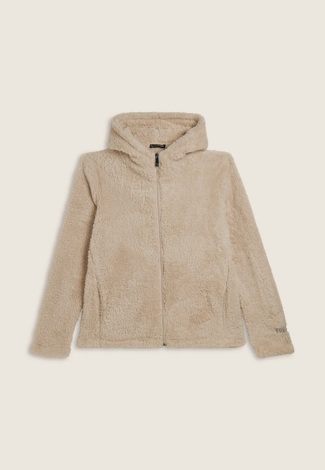 Freddy Sherpa Fleecejacke Damen Schwarz