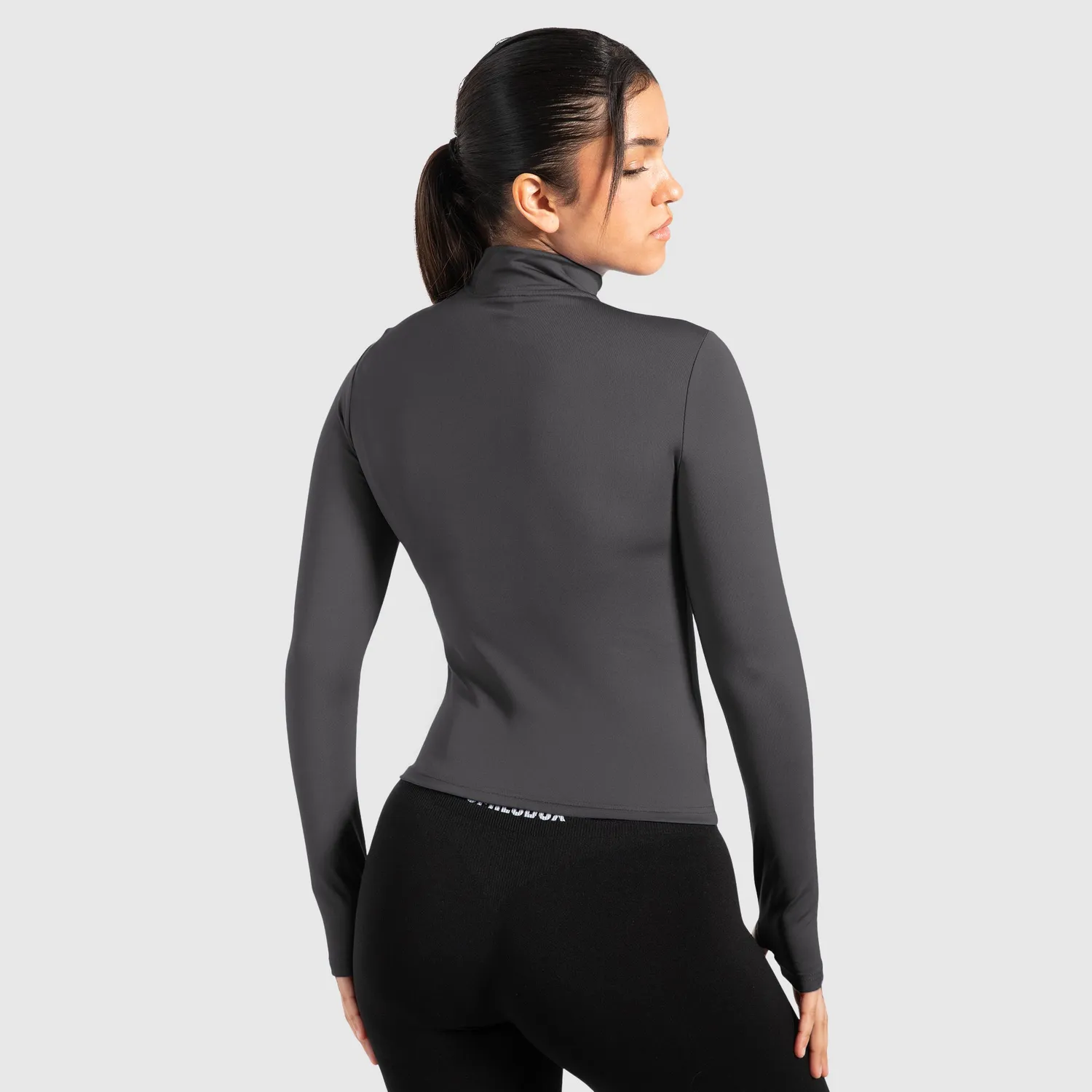 Smilodox Indira Trainingsjacke Damen Schwarz Slim Fit