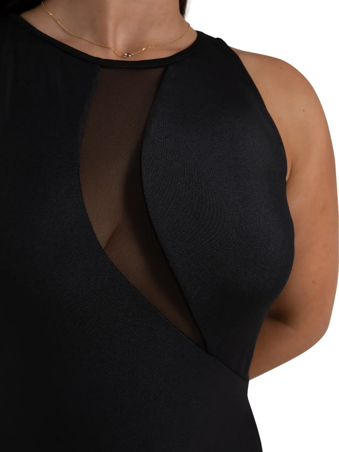Capezio Curved Rhythm Agusta 12262W Ballettanzug Schwarz hochgeschlossen