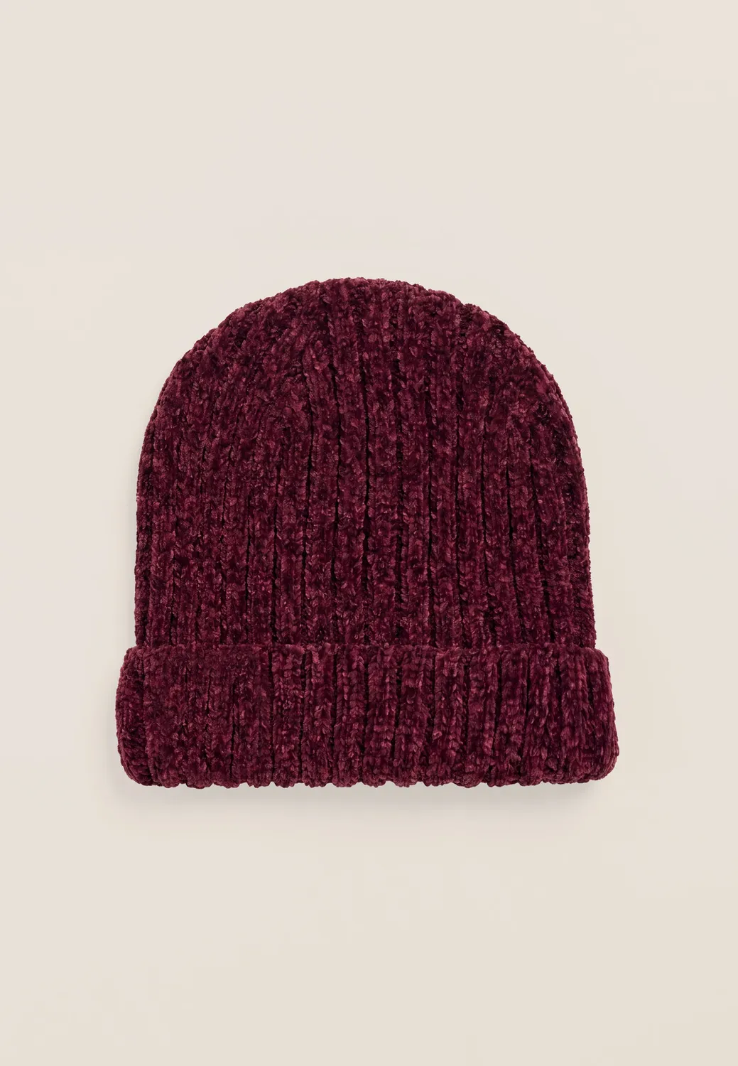 Freddy Beanie Rippstrick Chenille schwarz Damen