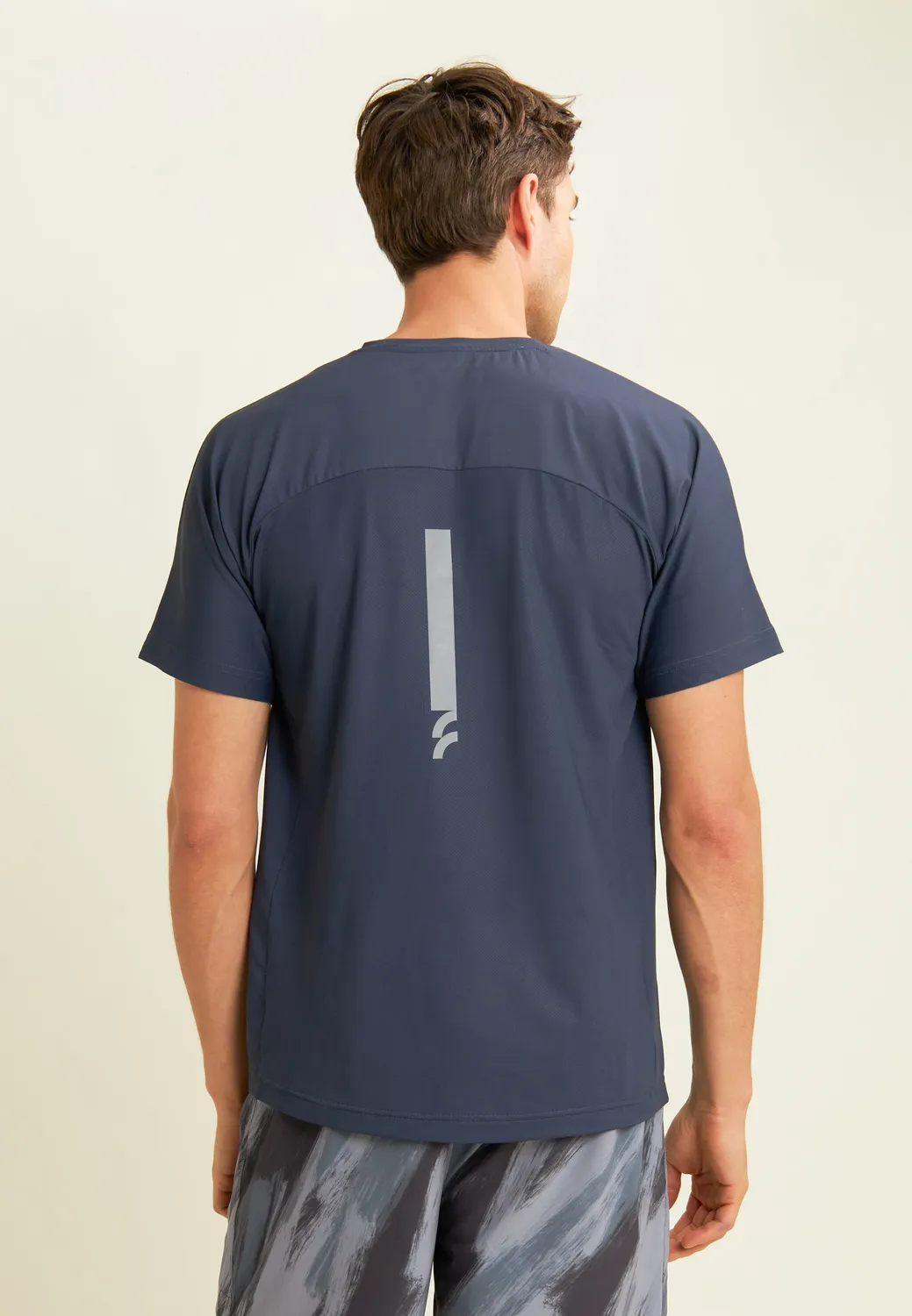 Freddy Slim T-Shirt Logo Herz Dark Sapphire B109 elastisch
