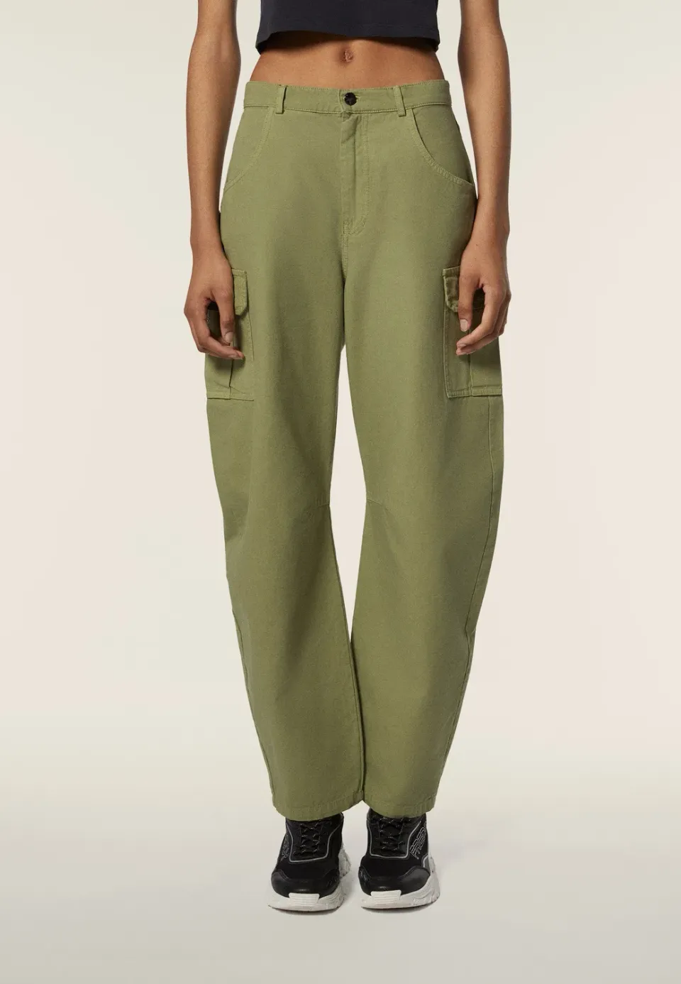 Freddy Cargo Hose Carrot Fit Black Direct Dyed