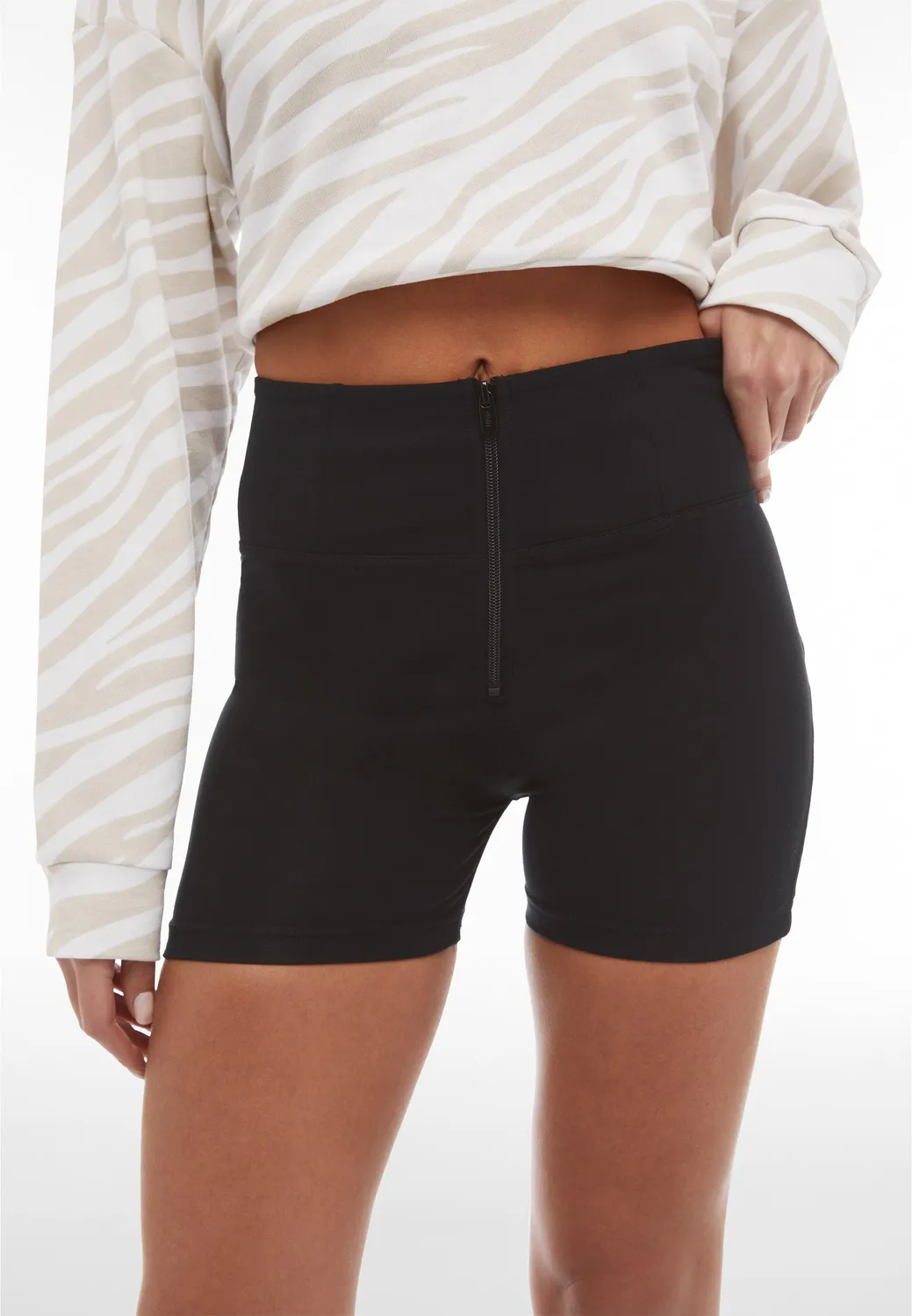 Freddy WR.UP Shorts Damen hoher Bund Bio-Jersey