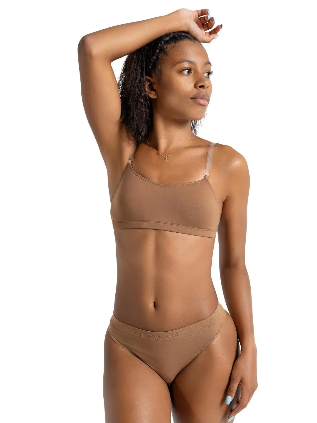 Capezio Class 3564 Tanz-BH Nude BraTek Träger Transparent