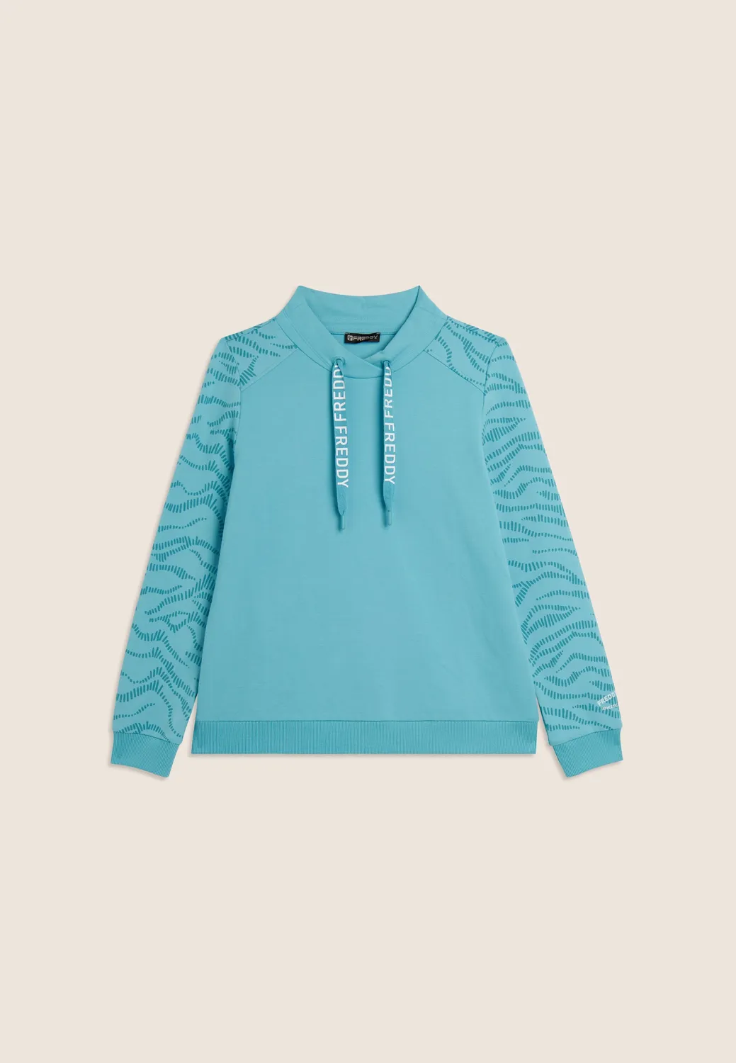 Freddy Cross Sweatshirt Milky Blue French Terry