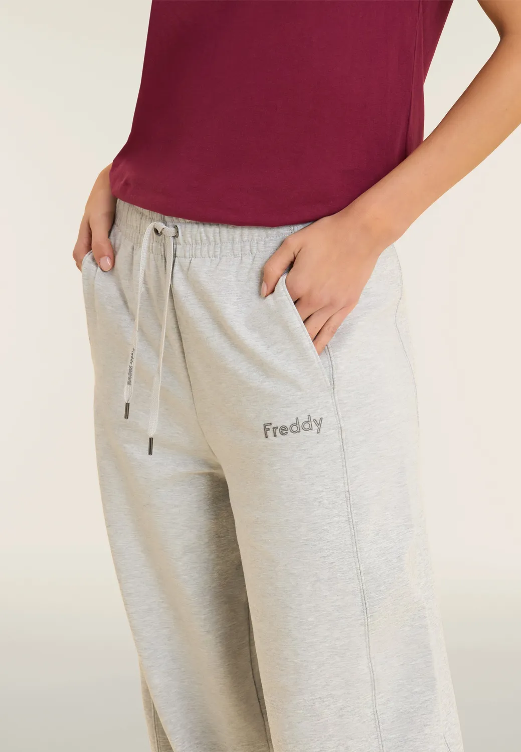 Freddy Balloon Sporthose Damen Melange Gray Mélange