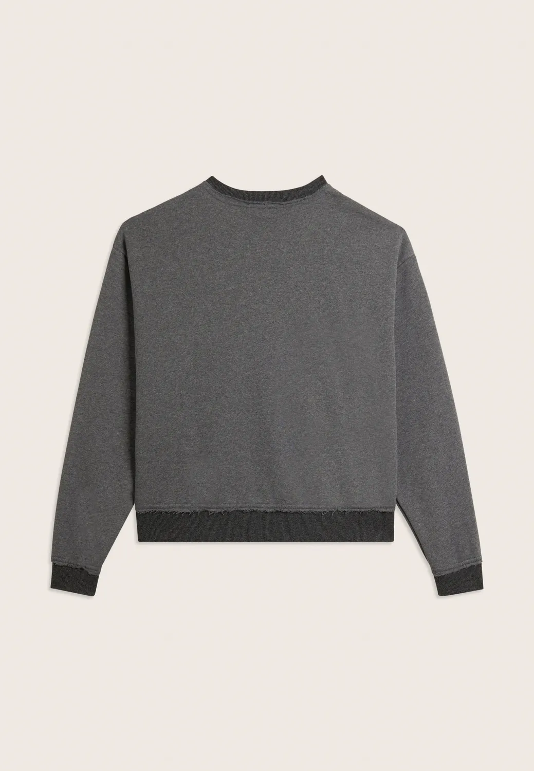 Freddy Cropped Sweatshirt Damen grau meliert