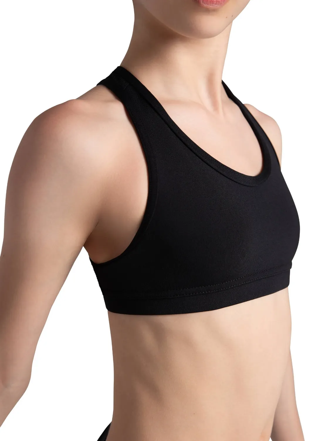 Capezio Team Basics TB239C Sport-BH Mädchen Schwarz Racerback
