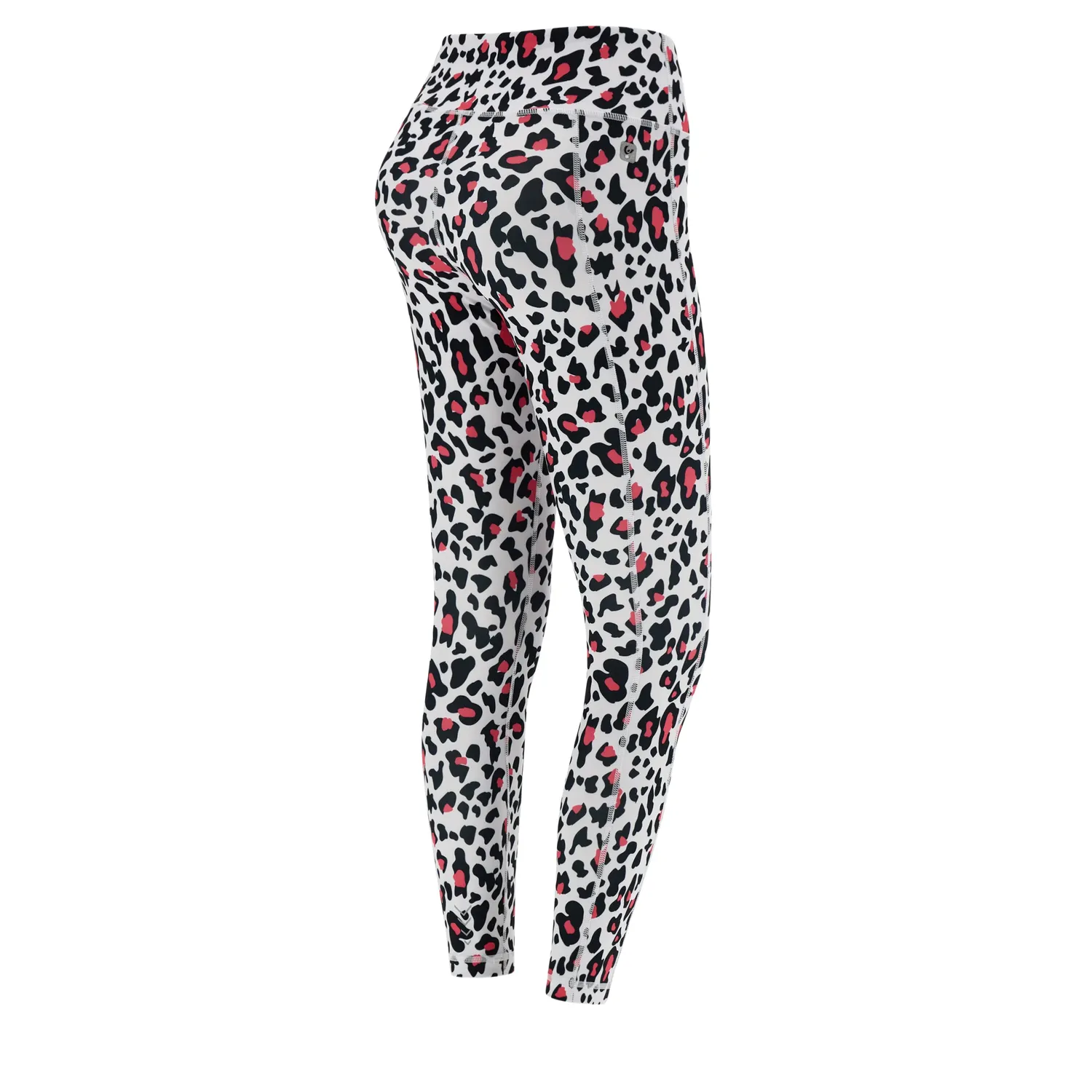 Freddy SuperFit 7/8 Leggings Leopard-Fucsia hoher Bund