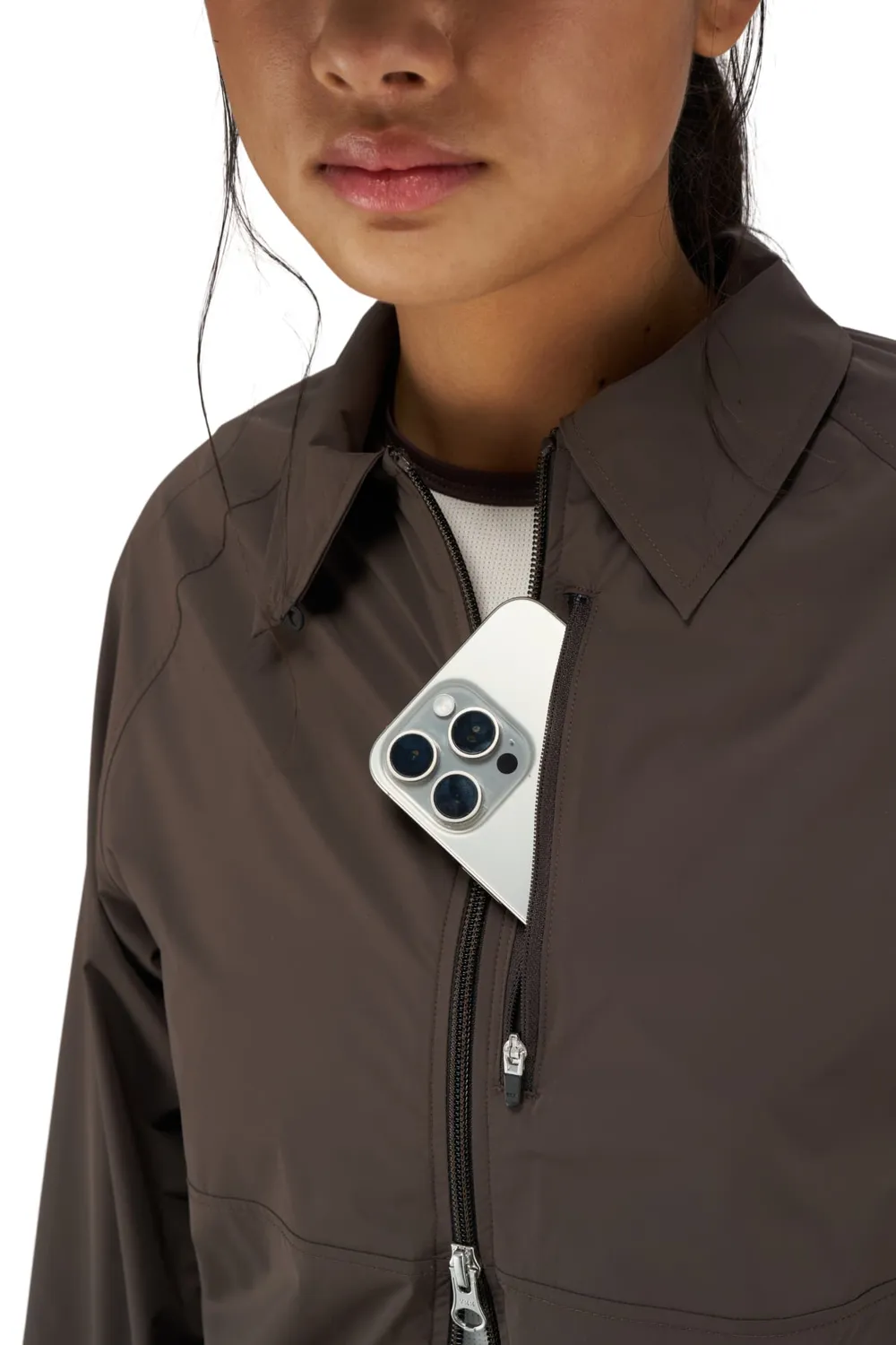 UNNA Run Wild Shirt W Laufhemd Espresso Stretch