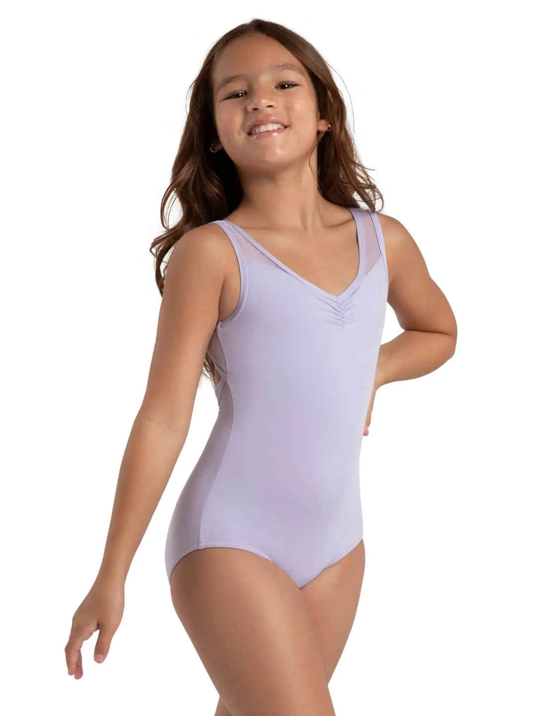 Capezio 12291C Jewel Garden Body Kind Schwarz Mesh