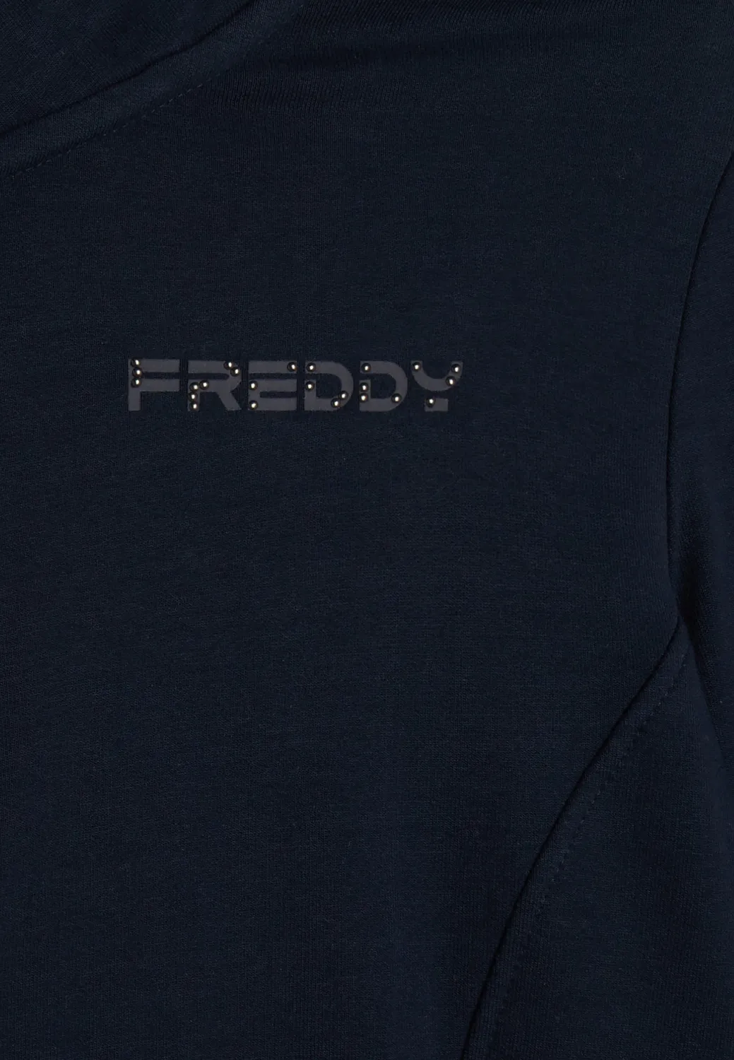 Freddy Sweatjacke Damen Regular Fit schwarz Sticklogo