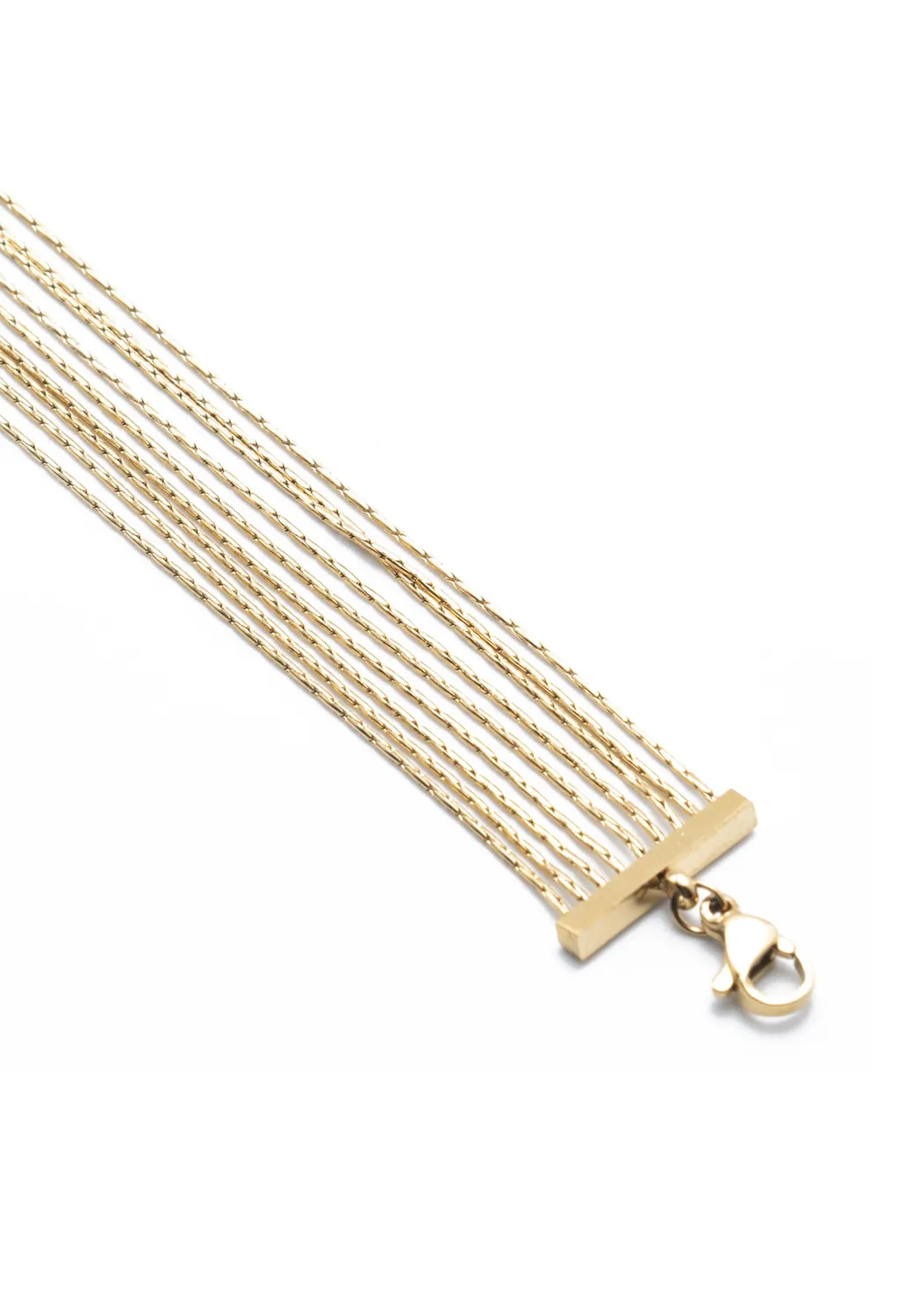 Freddy Multi-Filo Armband Gold Edelstahl