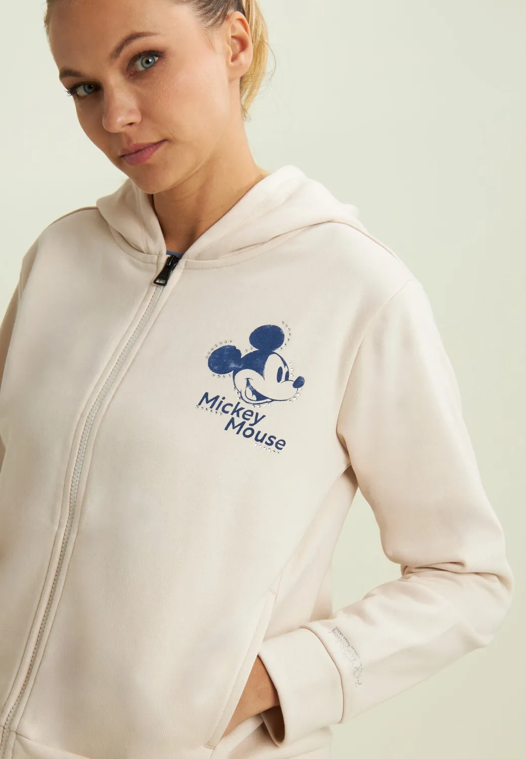 Freddy Mickey Mouse Full-Zip Hoodie Blau used
