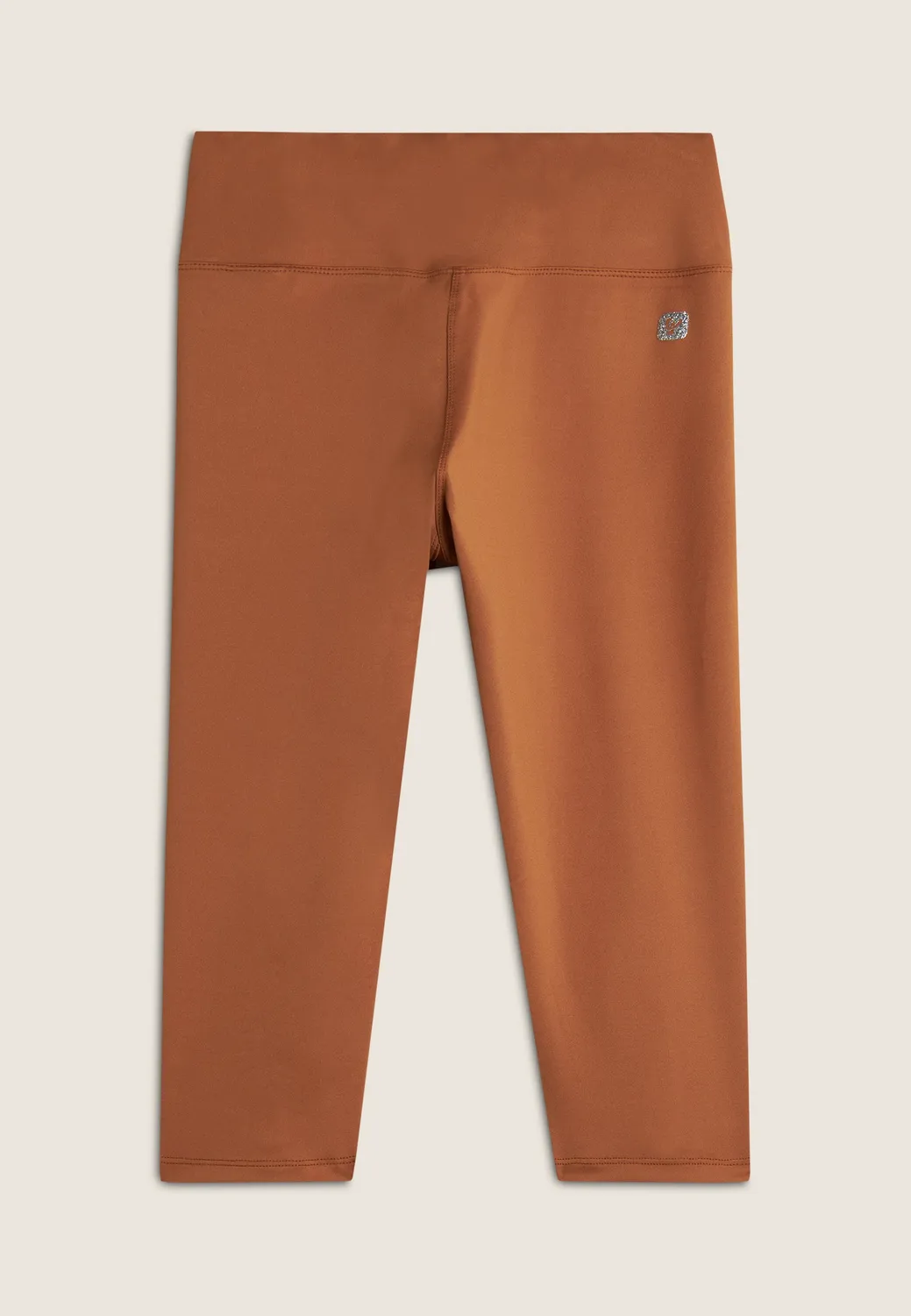 Freddy Corsaro Leggings Damen hohe Taille braun elastisch