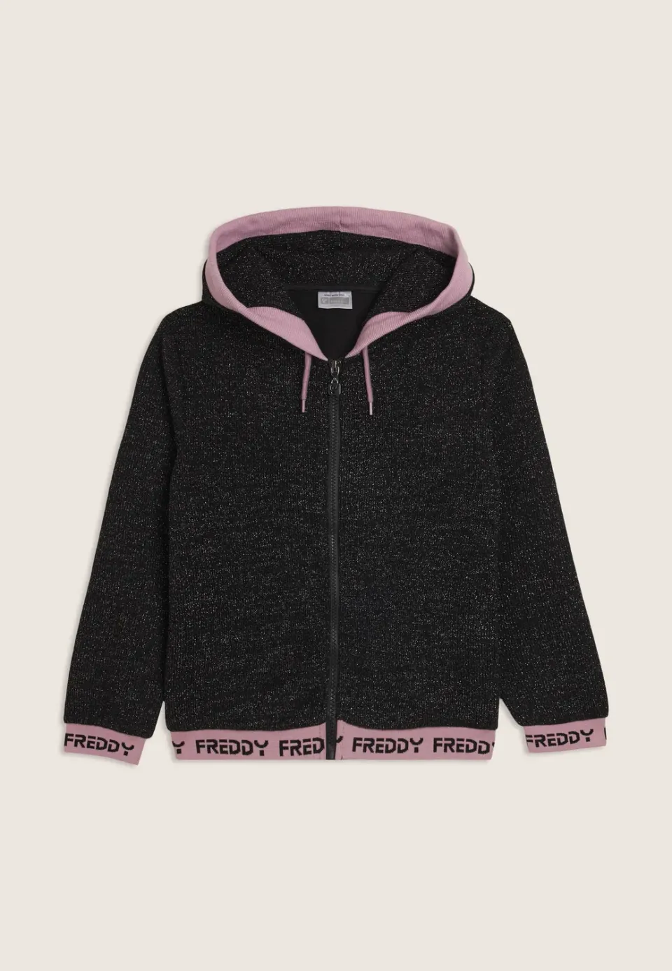 Freddy Junior Hoodie Schwarz Lurex Gr. 4-16 Jahre