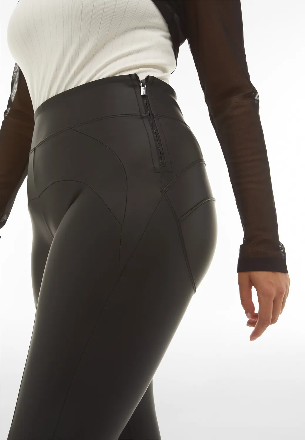 Freddy WR.UP Hose Kunstleder schwarz Push-up