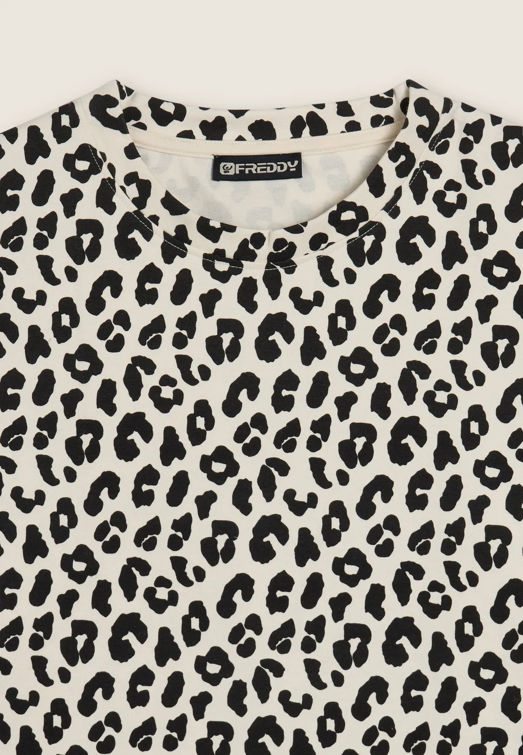 Freddy Leo Sweatshirt Cropped Schwarz Gardenia