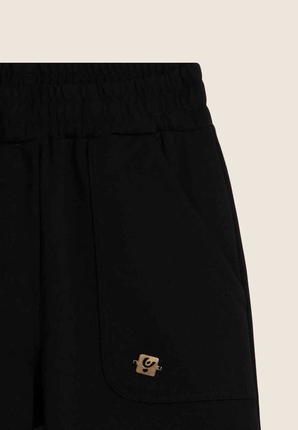 Freddy Junior Hose Schwarz mit Gold-Reißverschluss