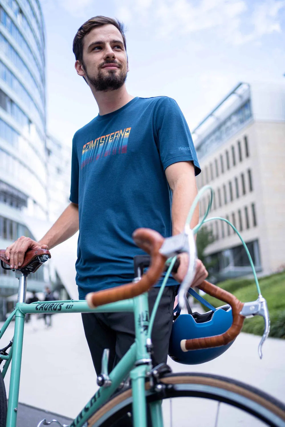 Zimtstern Setz Tee Herren T-Shirt Merino drirelease