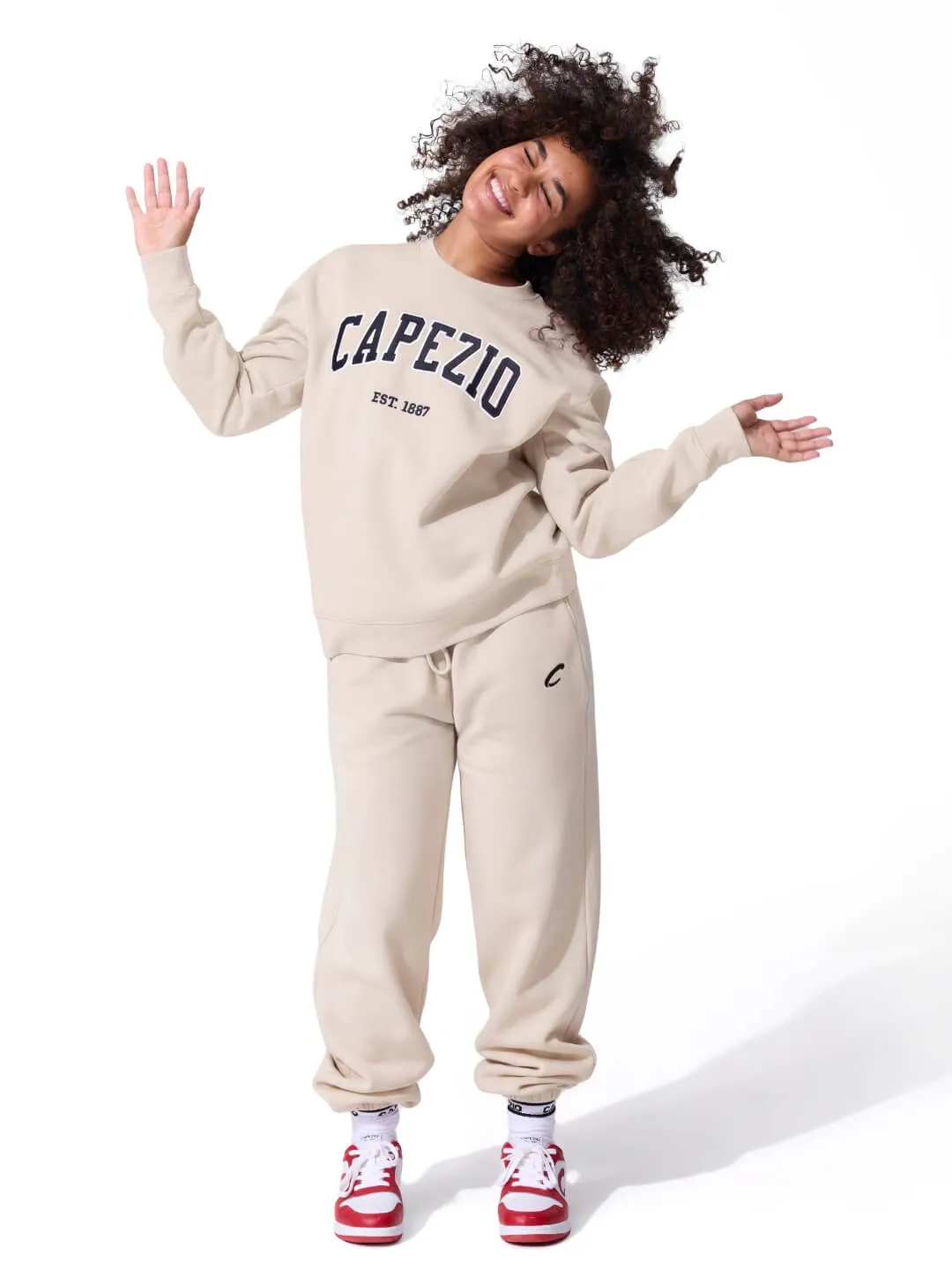 Capezio Varsity F6006U Jogginghose Oatmeal Baumwolle