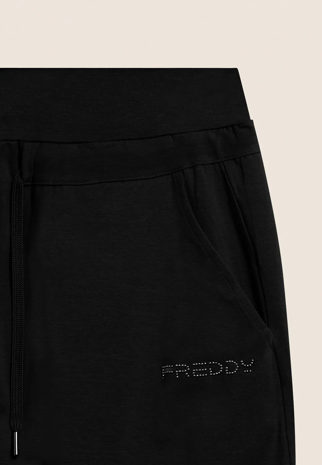 Freddy Jersey Sporthose Nero N Kordelzug Baumwolle