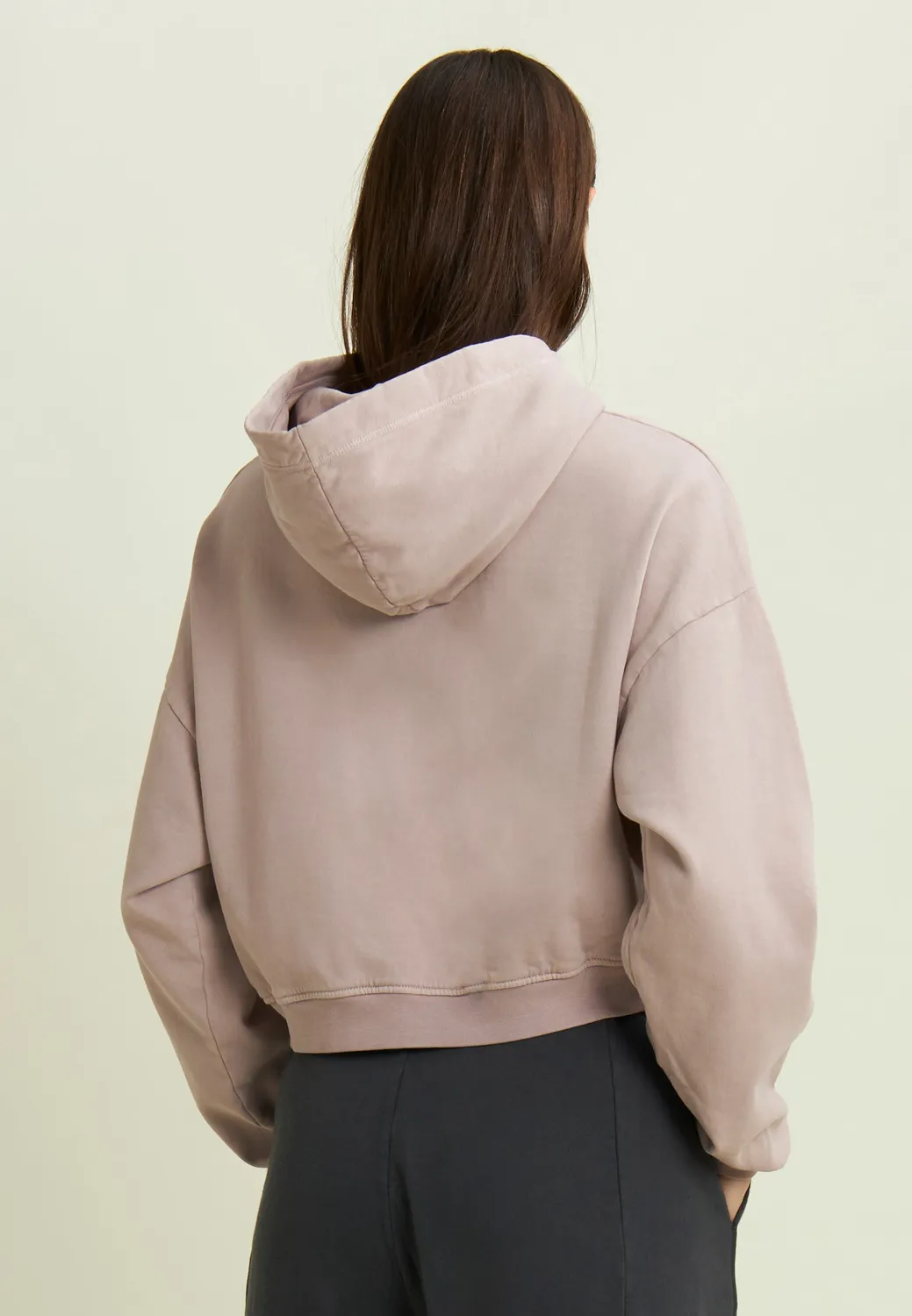 Freddy Cropped Hoodie Street-Art Grau Kapuze Damen
