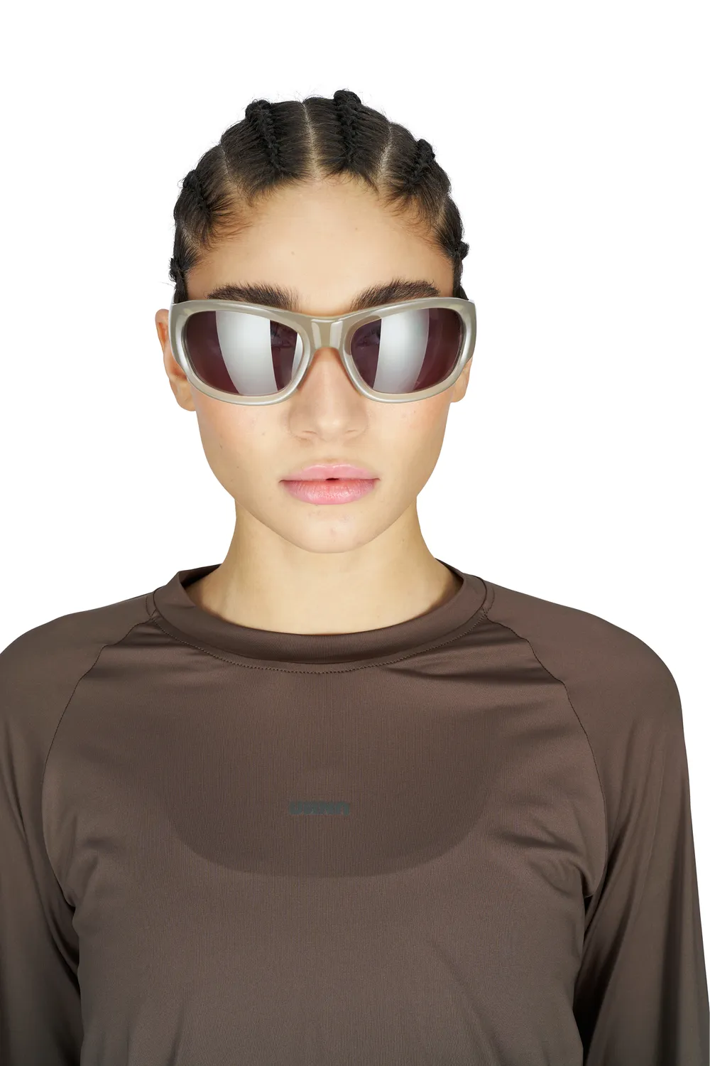 UNNA Sun Run Sunnies Sonnenbrille Pearl Beige UV-Schutz