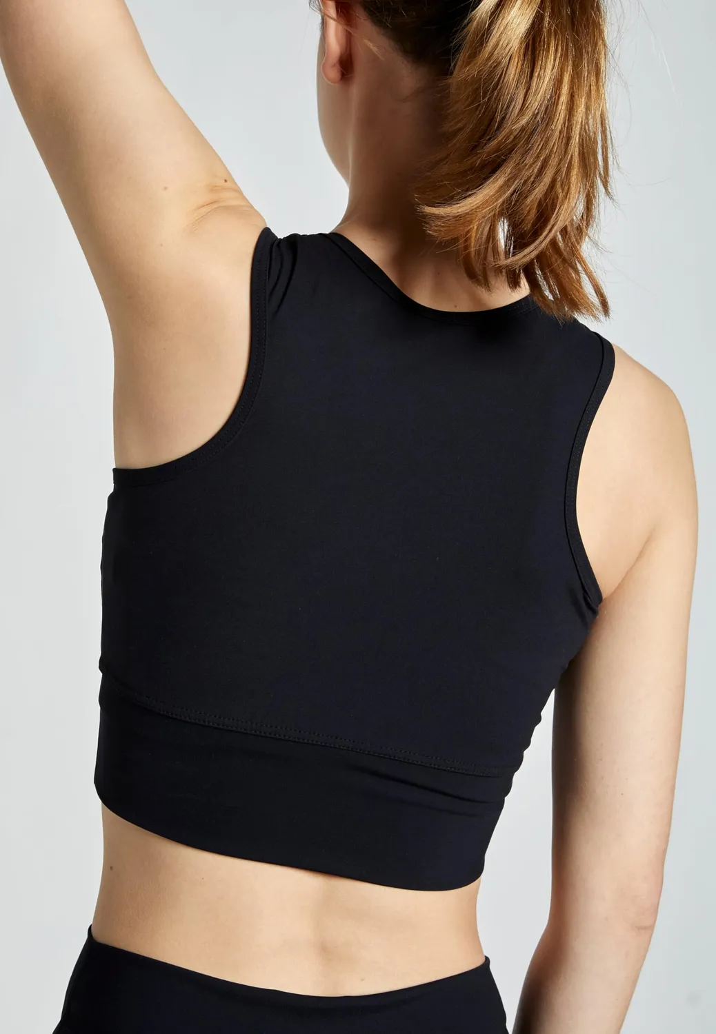 Sportkind Tennis Fitness Crop Top atmungsaktiv