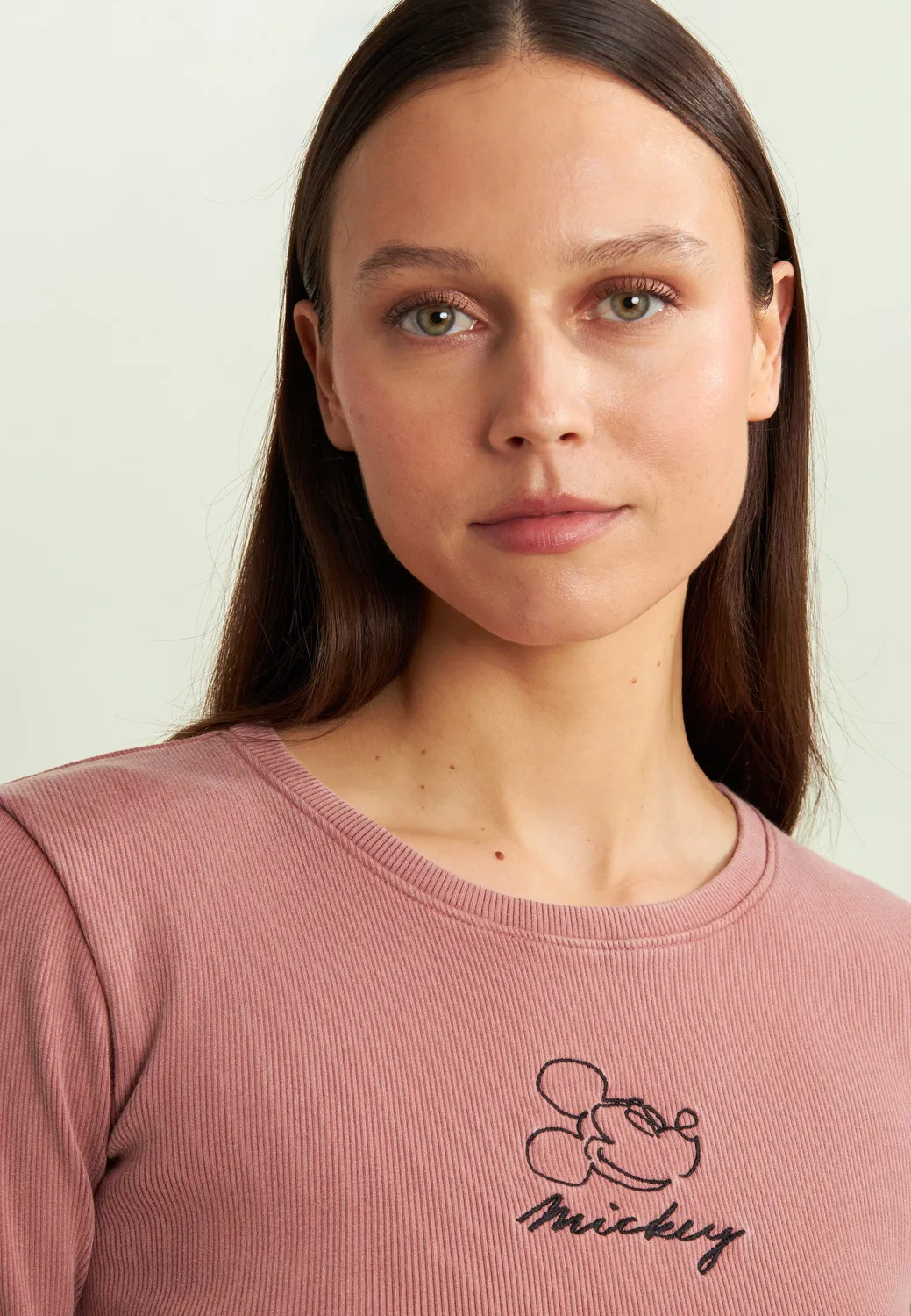 Freddy Disney Cropped Langarmshirt Crystal Gray