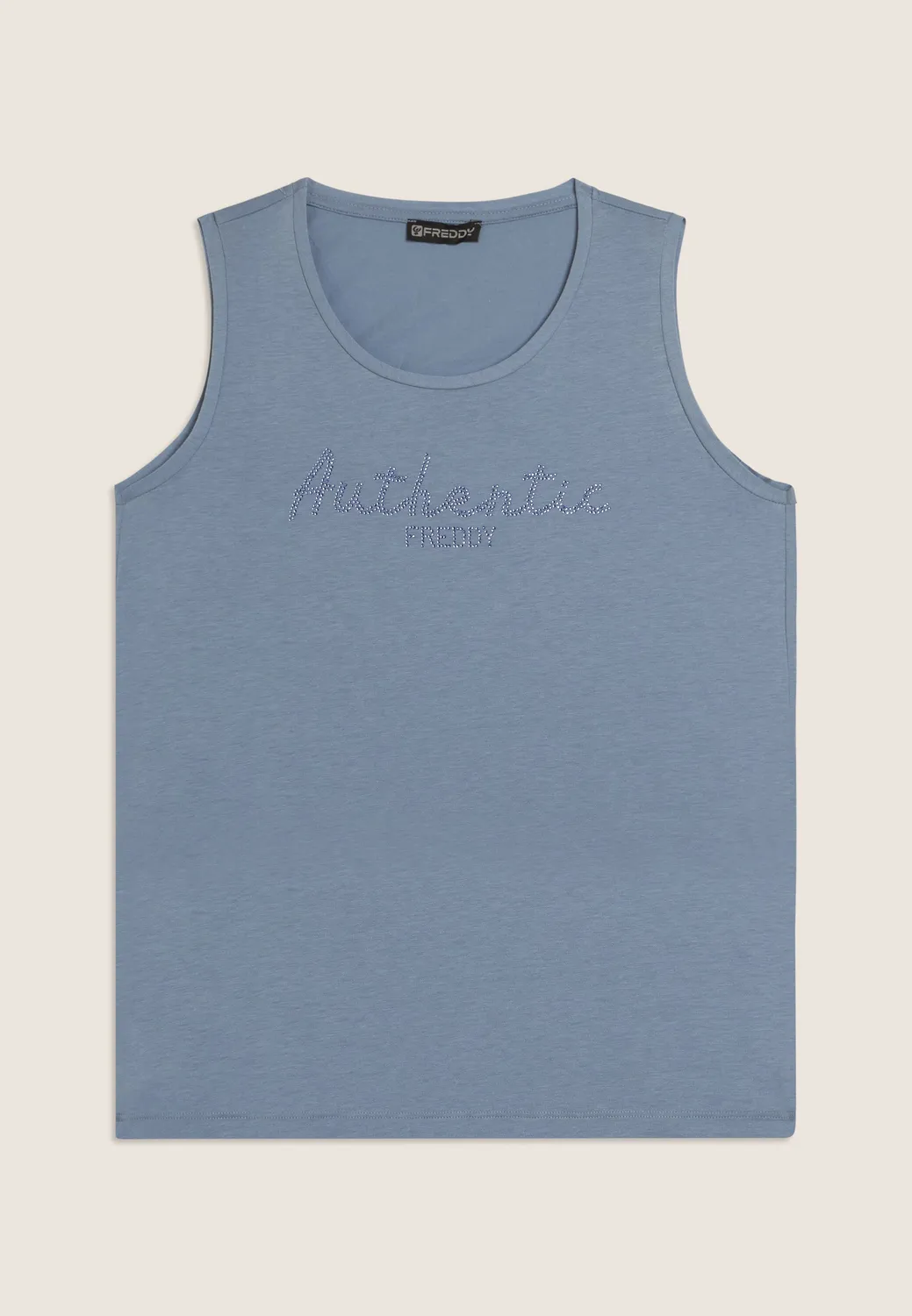 Freddy Authentic Tanktop Dark Sapphire Strass