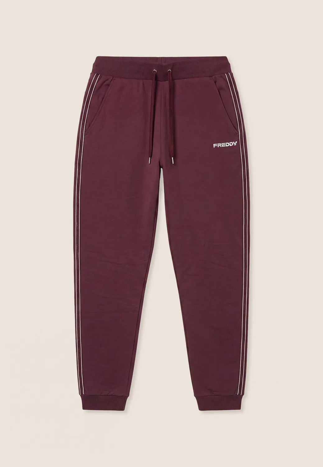 Freddy Jogginghose Damen Perlenbänder Navy samtweich