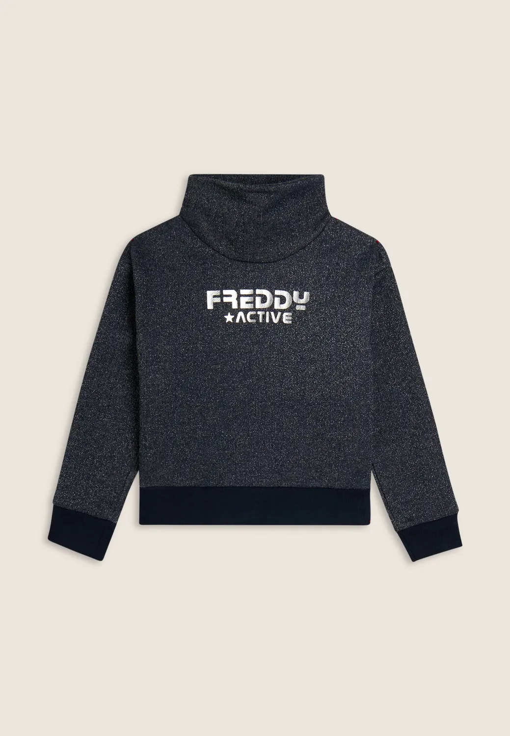 Freddy Junior Glitter Sweatshirt Mädchen Rollkragen