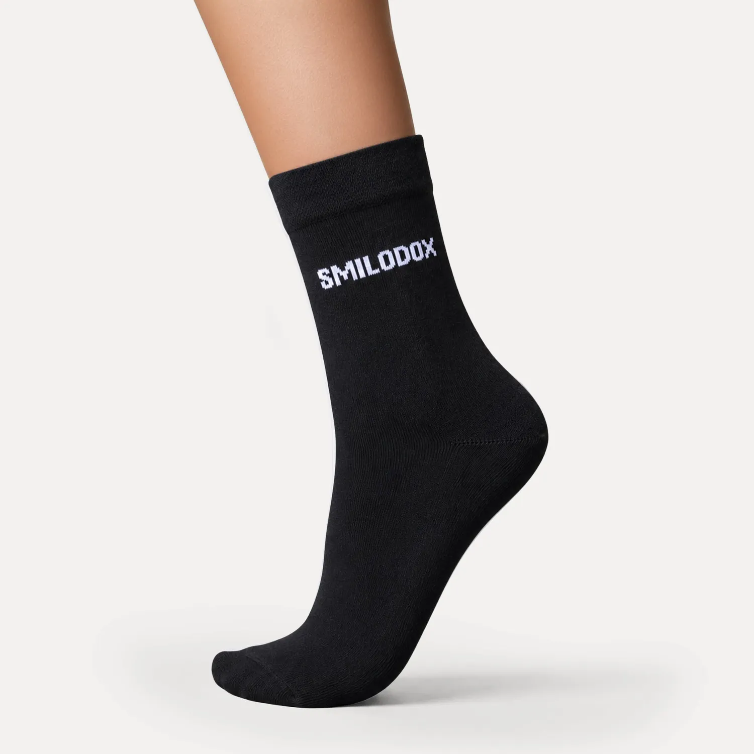 Smilodox Business Socken 3er Pack Schwarz Baumwolle