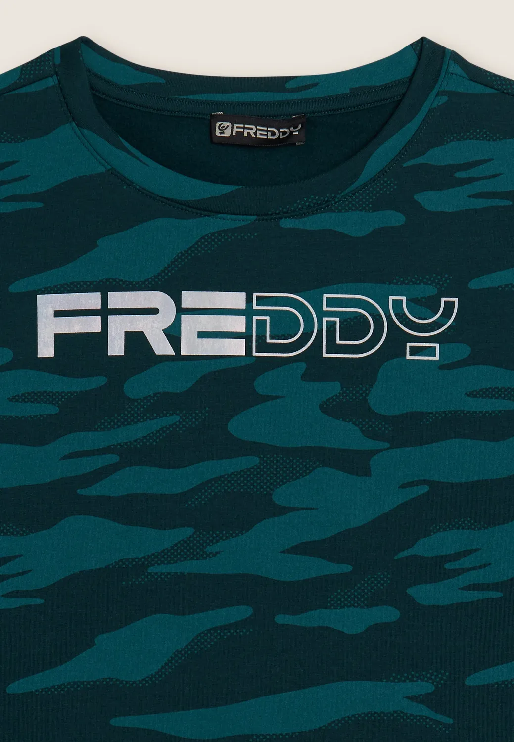 Freddy Cropped Sweatshirt Camouflage grau