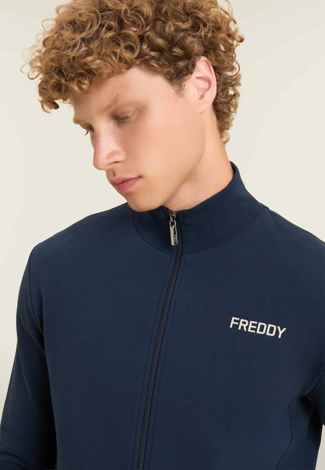 Freddy Herren Sweatjacke Baumwolle Dark Sapphire