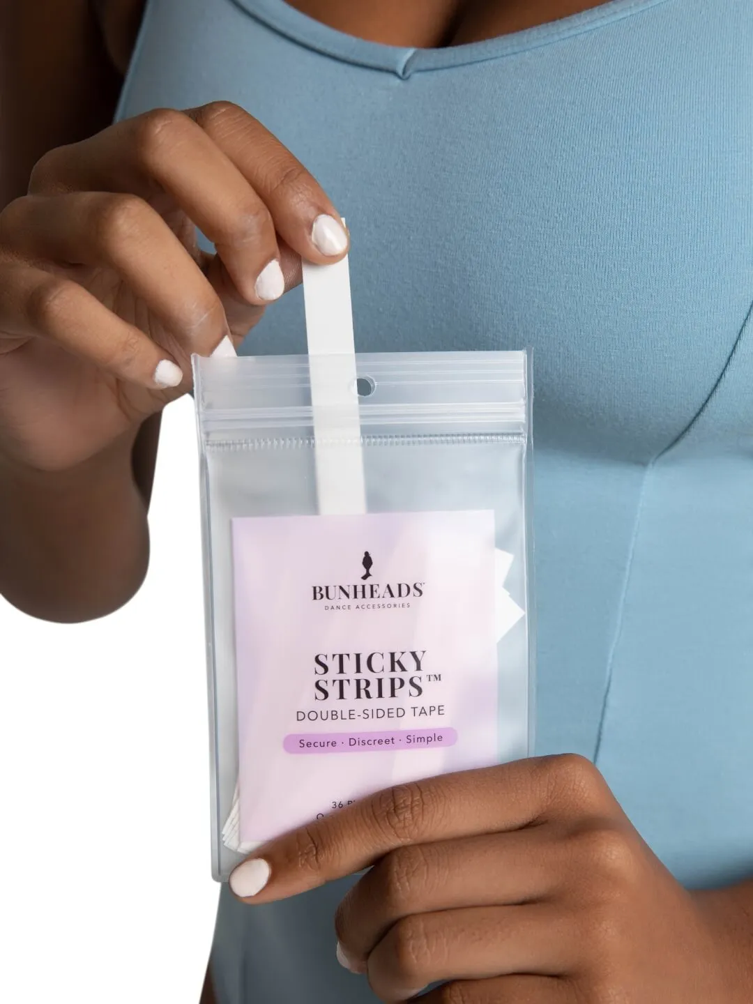 Bunheads Sticky Strips Kostümklebeband Transparent 36 Stück