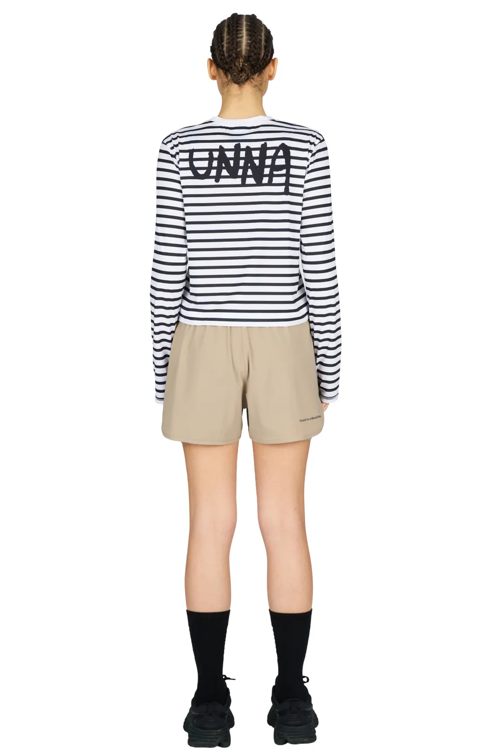UNNA Flow Shorts 3" Laufshorts Warm Sand Innenhose
