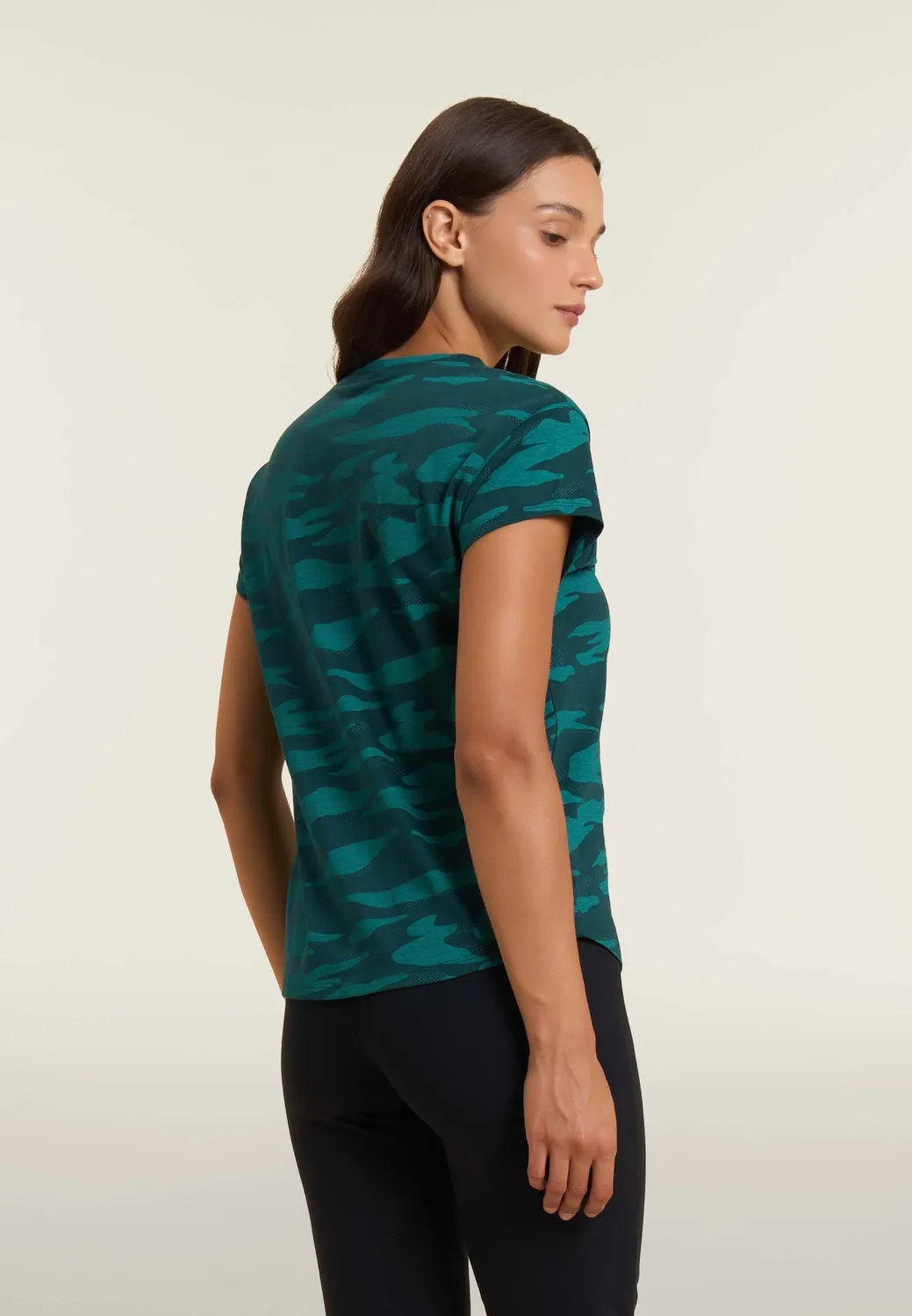 Freddy Camouflage T-Shirt Altrosa Flügelärmel