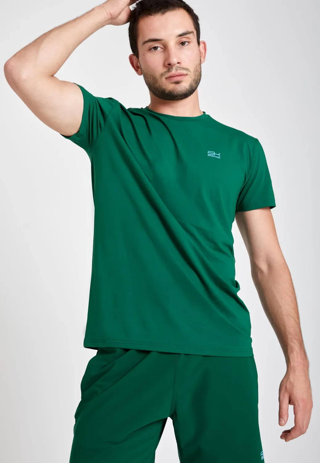 SPORTKIND Funktionsshirt Tannengrün 122 UV-Schutz
