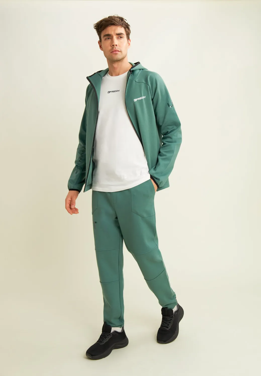 Freddy Full Zip Hoodie Herren Turbulence Regular Fit