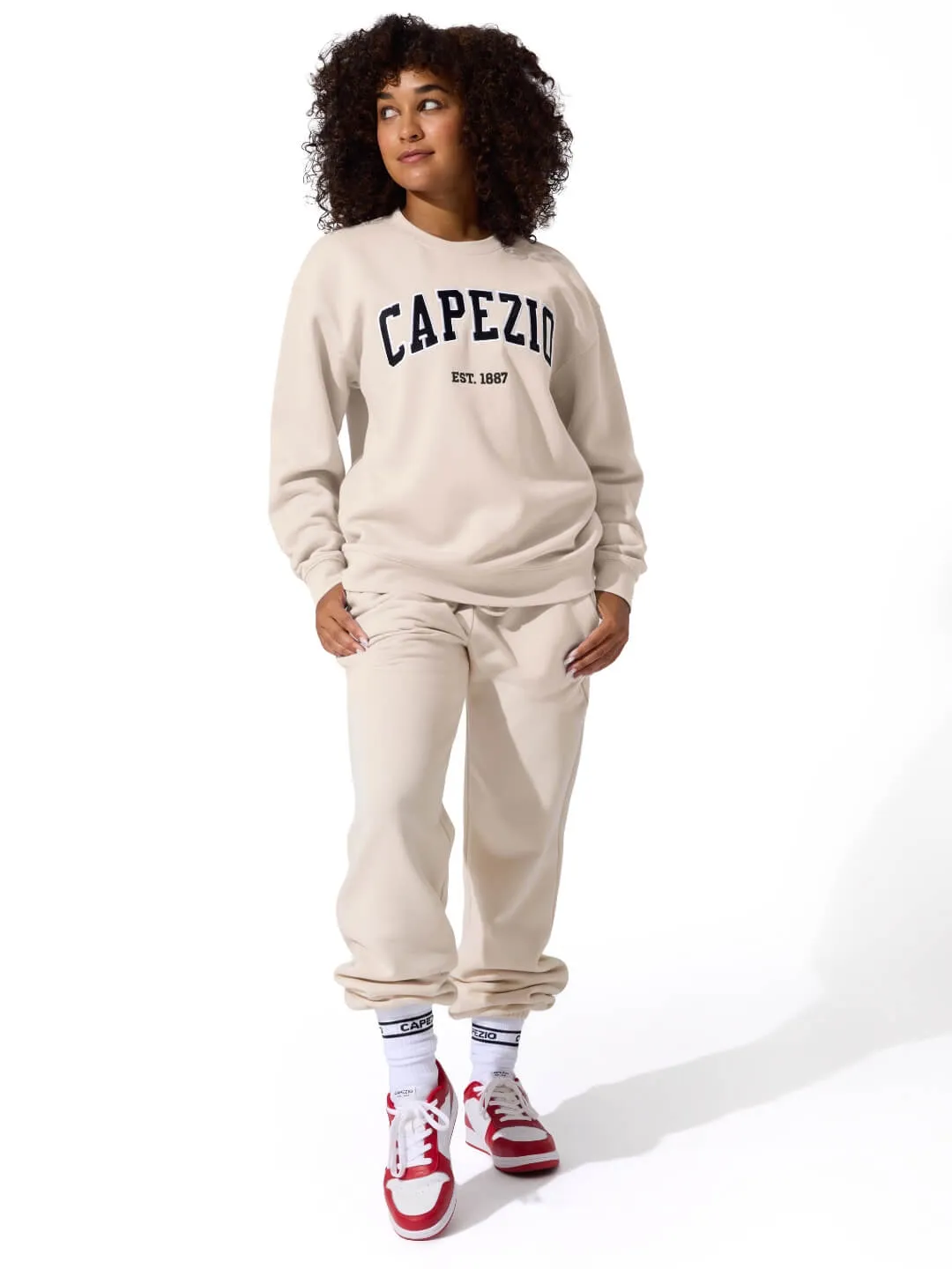 Capezio Street Style F6005U Sweatshirt Oatmeal Baumwolle