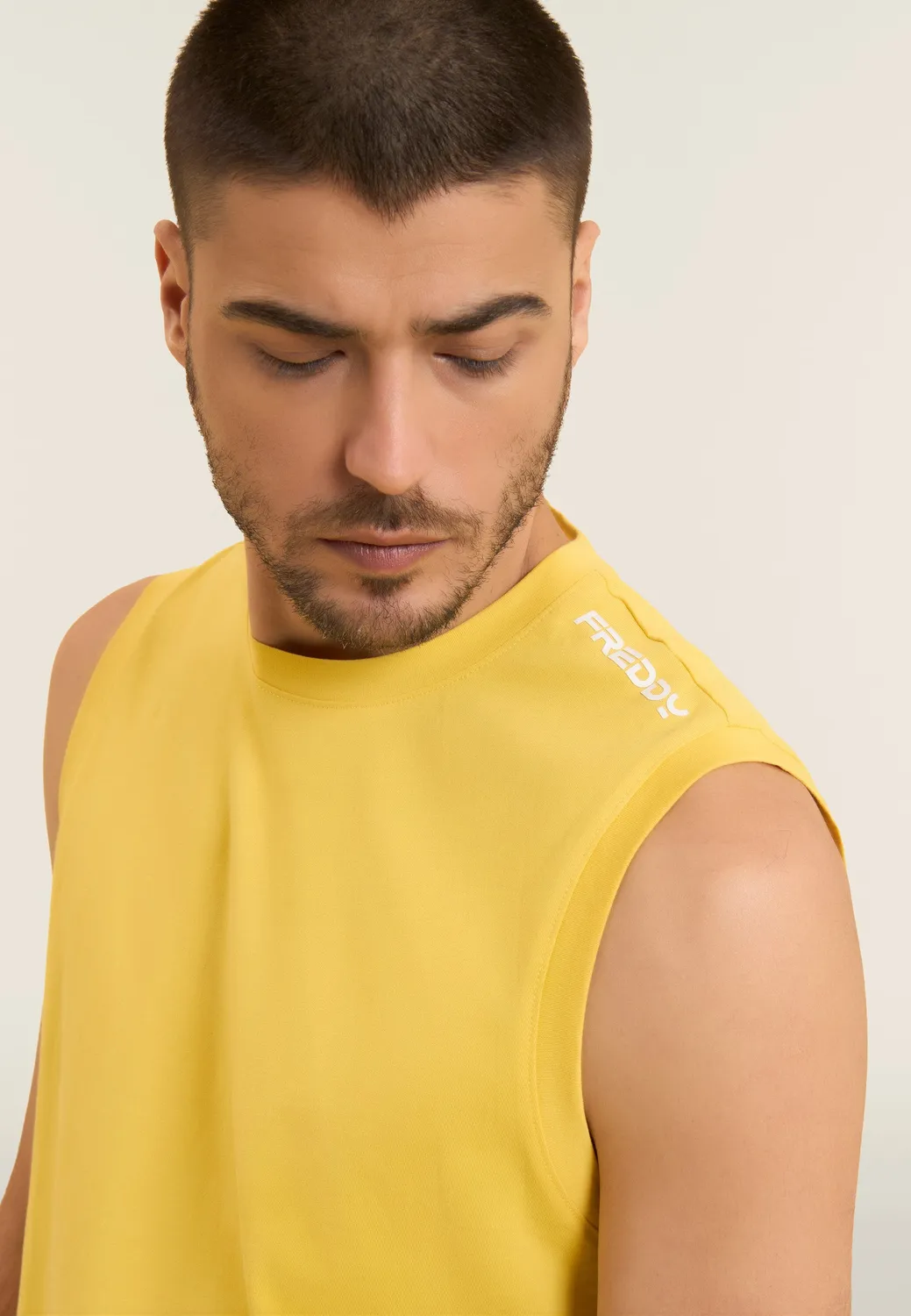 Freddy Tank Top Jersey Baumwolle Schwarz Ärmellos